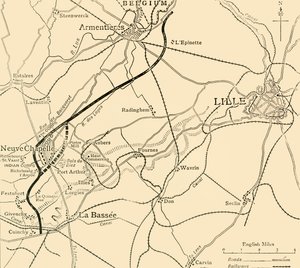 Das Schlachtfeld von Neuve Chapelle, Erster Weltkrieg, 1915, ca. 1920