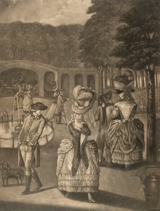 Die Schönheiten von Bagnigge Wells, London, spätes 18. Jahrhundert von Unbekannt