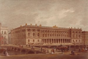 Die Berliner Börse an der Burgstraße, Ende 1860er-Anfang 1870er Jahre von Unbekannt