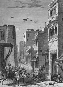 Die britischen Truppen betreten Moultan, ca. 1880