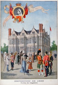 Der britische Pavillon auf der Weltausstellung von 1900, Paris, 1900