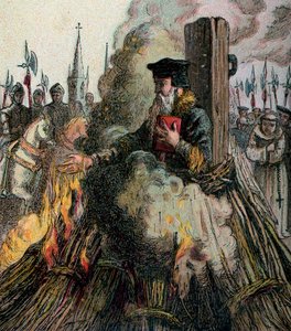 Die Verbrennung von Cranmer, 1556
