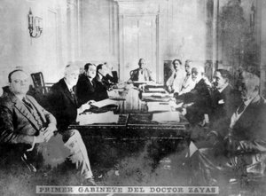 Das Kabinett von Alfredo de Zayas, um 1910