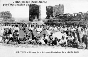 Das Lager der Fremdenlegion, Taza, Marokko, 1904