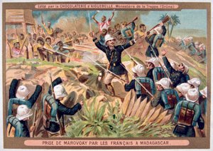 Die Eroberung von Marovoay durch die Franzosen, Madagaskar, 19.-20. Jahrhundert