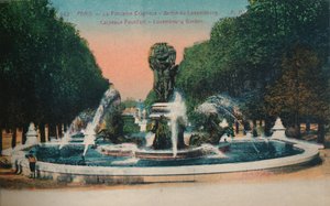 Der Carpeaux-Brunnen - Jardin du Luxembourg, Paris, um 1920