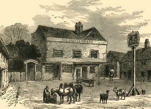 The Castle Tavern, Kentish Town Road, 1800, um 1876 von Unbekannt