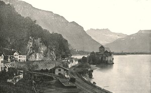 Das Schloss von Chillon, Schweiz, 1895 von Unbekannt
