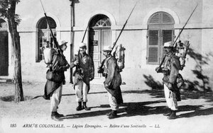 Wachablösung, Die Französische Fremdenlegion, ca. 1910
