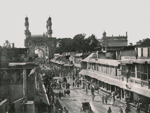 Der Char Minar, Hyderabad, Indien, 1895