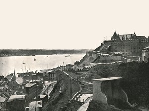 Die Zitadelle und der St. Lawrence Fluss, Quebec, Kanada, 1895 von Unbekannt