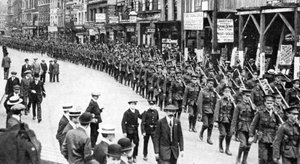 Die Bürgerarmee der Territorialen, Strand, London, Erster Weltkrieg, 1914