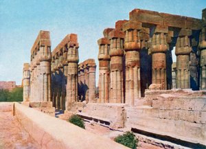 Die Kolonnade von Amenhotep III, Tempel von Luxor, Ägypten, 20. Jahrhundert von Unbekannt