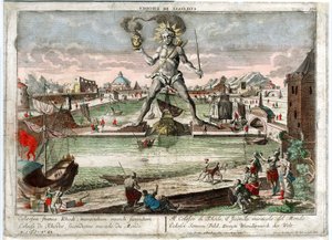 Der Koloss von Rhodos, 1760 von Unbekannt