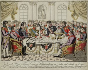 Der Wiener Kongress, um 1815