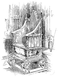 Der Krönungsstuhl, Westminster Abbey, London, 1900