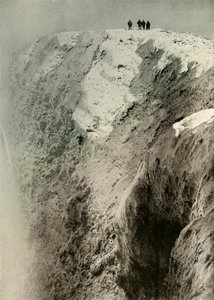 Der Krater des Erebus, 900 Fuß tief und eine halbe Meile breit, 1908, 1909