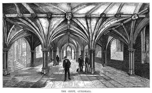 Die Krypta, Guildhall, City of London, 1886