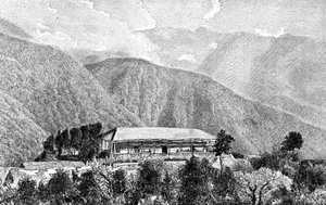 Die Cussillani Hacienda, Yungas, Bolivien, 1895