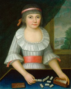Das Domino-Mädchen, ca. 1790 von Unbekannt