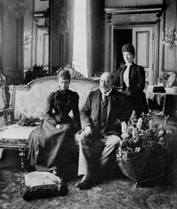 Die Kaiserinwitwe von Russland, König Edward VII. und Königin Alexandra, Mai 1900
