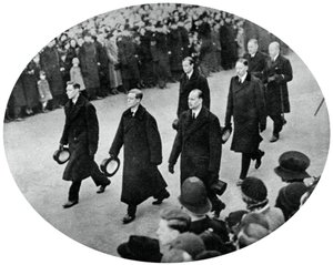 Der Herzog von York und seine Brüder in der Trauerprozession von König Georg V von Unbekannt