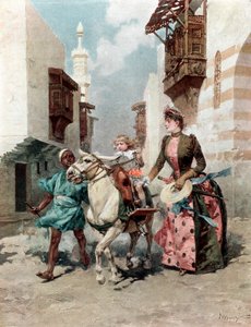Das ägyptische Viertel auf der Weltausstellung, Paris