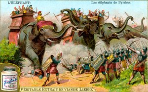 Die Elefanten des Pyrrhus, um 1900