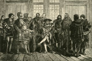 Der Kaiser Maximilian umgeben von den berühmtesten seiner Zeitgenossen