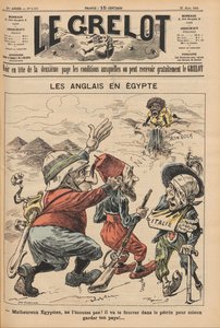 Die Engländer in Ägypten. Karikatur aus Le Grelot, 22. März 1896