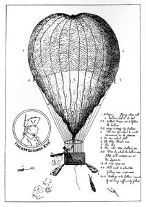 Der unternehmungslustige Lunardis großer Heißluftballon, 1784 von Unbekannt