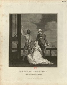 Die Hinrichtung von Marie Antoinette am 16. Oktober 1793, 1815 von Unbekannt