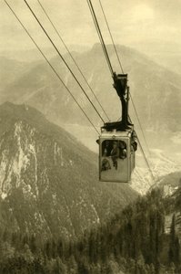 Die Feuerkogel-Seilbahn, Oberösterreich, ca. 1935