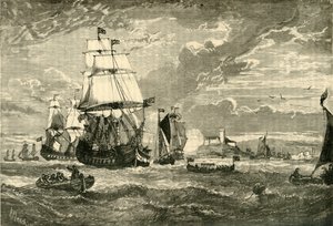 Die erste Flotte der Ostindien-Kompanie verlässt Woolwich, 1601, 1890