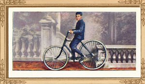 Das erste Fahrrad mit Luftreifen, 1939