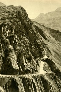 Der Flexenpass, Vorarlberg, Österreich, um 1935