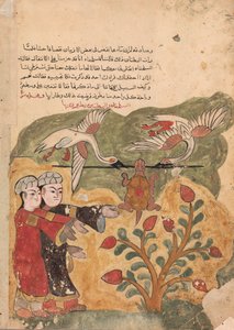 Die Flucht der Schildkröte, Folio aus einem Kalila wa Dimna, 18. Jahrhundert