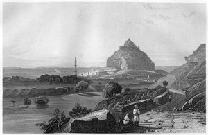 Die Festung von Dowlatabad auf dem Dekkan-Plateau, Indien, um 1860
