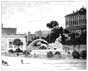 Der Brunnen der Kybele, Madrid, 1900