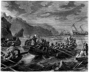 Die Franken überqueren das tobende Meer, 1882-1884