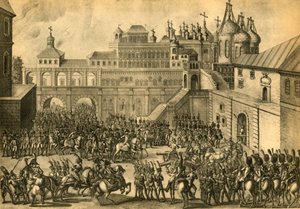 Die Franzosen betreten die Stadt Moskau, September 1812, 1921