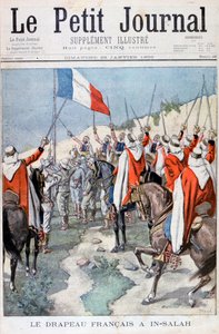 Die französische Flagge in In Salah, Algerien, 1900
