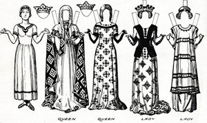 Galerie der britischen Kostüme: Kleidung aus der Regierungszeit von Edward I, um 1934