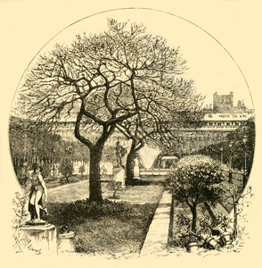 Die Gärten des Palais Royal, Paris, 1890