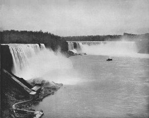 Die allgemeine Umrisse von Niagara, 19. Jahrhundert