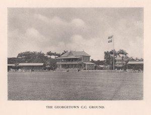 Der Georgetown Cricket Club Ground, Britisch-Guayana