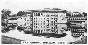 Der Ghopal Bhawan, Deeg, Rajasthan, Indien, ca. 1925 von Unbekannt