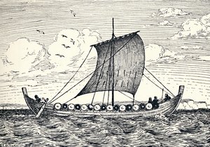 Das Gokstad-Schiff - Eine Rekonstruktion, 1935