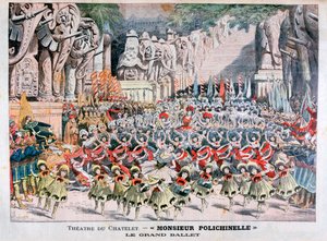 Das Große Ballett, Théâtre du Châtelet, Paris, 1904 von Unbekannt