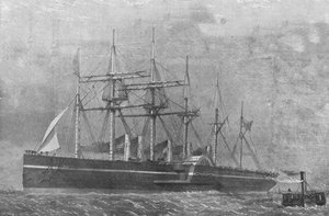 Die Great Eastern, 1860: Das Schiff verlässt Southampton auf ihrer ersten Reise, 17. Juni 1901